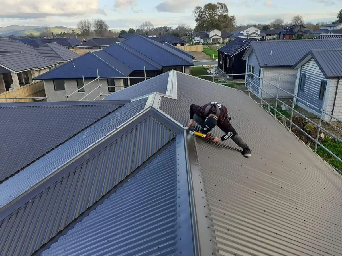 Bradley Roofing repairing a roof in the Bay of Plenty